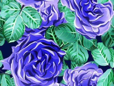 Vektör Gül Arkaplanı.