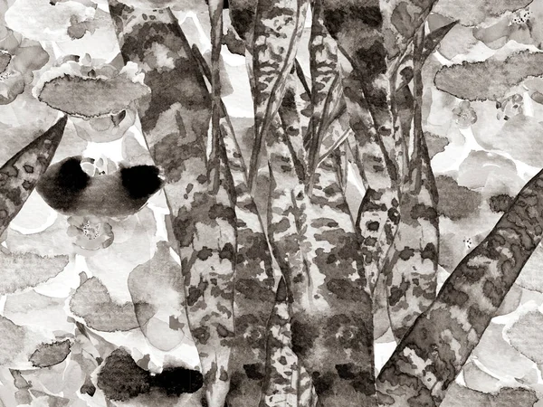 Экзотические листья и бесшовная кожа змеи . — стоковое фото
