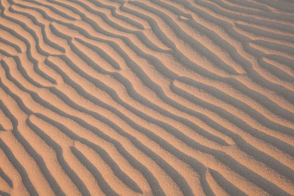 Последний свет заката освещает рябь в песчаных дюнах Маленькой Сахары на острове Кенгуру, Южная Австралия, Австралия. Песчаные дюны . Лицензионные Стоковые Фото