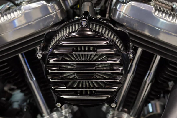 Motor de motocicleta de dos cilindros — Foto de Stock