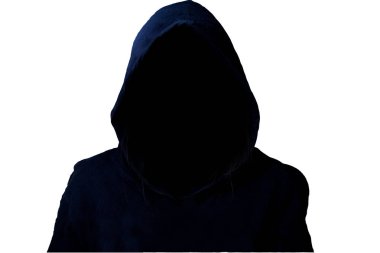 Gizemli, bilinmeyen kişi başlıklı. Karanlık kırpma yolu ile tehlikede 