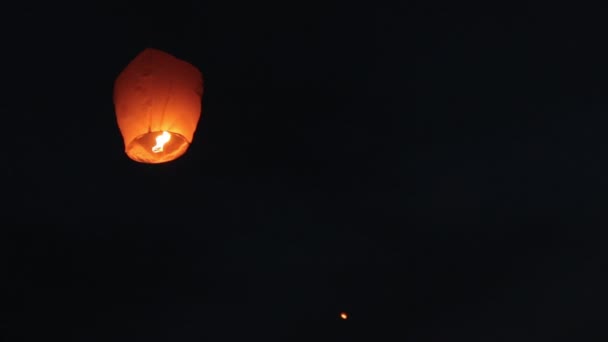 Chinese Sky Lanterns 01 — Stock Video