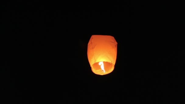 Chinese Sky Lantern — Stock Video