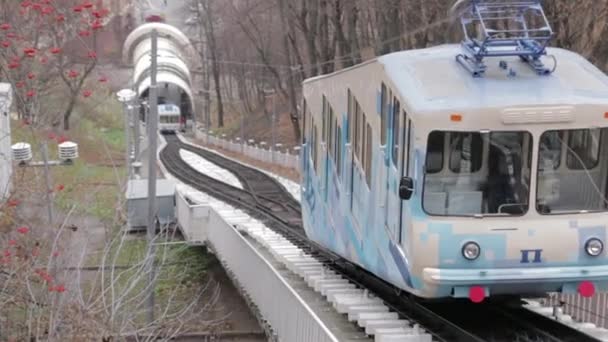 Funicular Ferroviária em Cidade Velha 02 — Vídeo de Stock