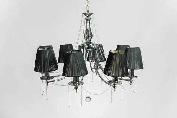 Siyah avize gümüş gri