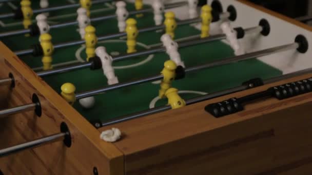 目的のテーブル サッカー — ストック動画