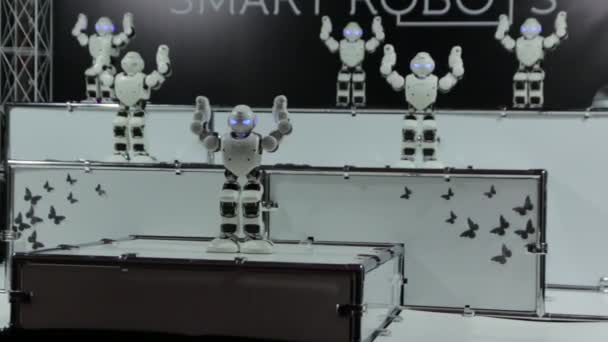 De Robots dansen de — Stockvideo