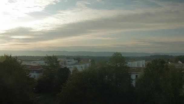 Krajina na předměstí Panorama — Stock video