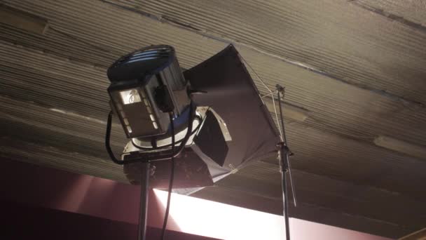 Studiofilms Verlichting — Stockvideo