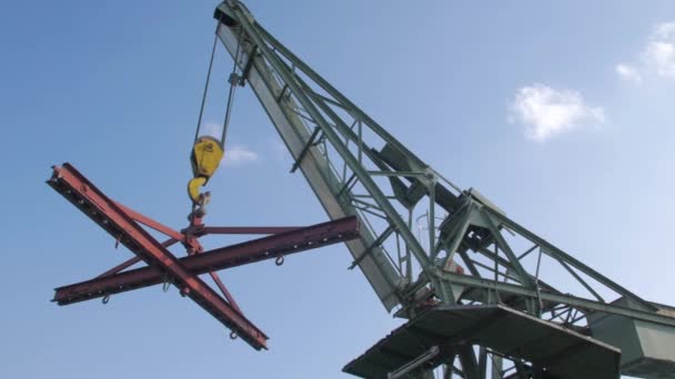 The Cargo Crane In Port — ストック動画