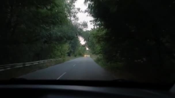 Utsikt från Car Rural Road — Stockvideo