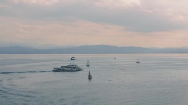 Barco e iates Vela Timelapse — Vídeo de Stock