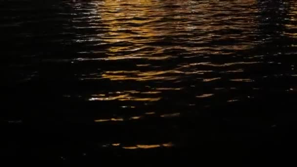 Castillo gótico noche de río — Vídeos de Stock