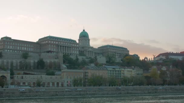Будайський замок в Будапешті — стокове відео