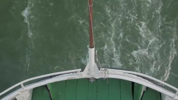 Arrière des vagues de bateau — Video