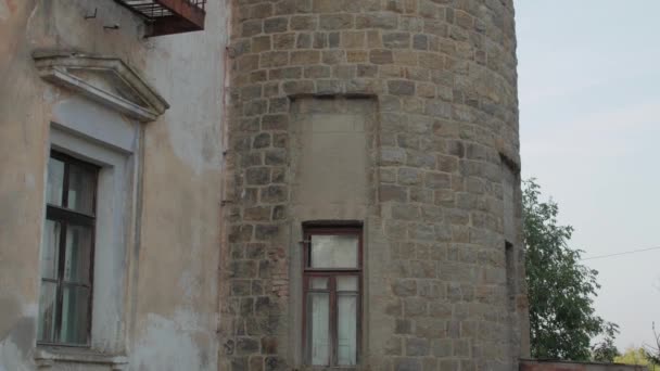 Fortaleza Torre abandonada — Vídeo de Stock