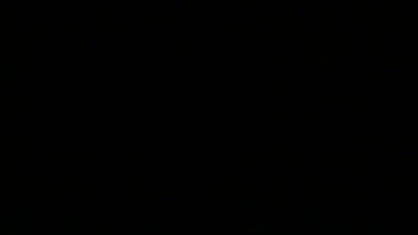 Relâmpago pisca na noite escura — Vídeo de Stock