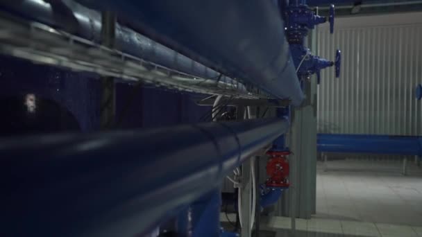 Gasoduto de água industrial — Vídeo de Stock