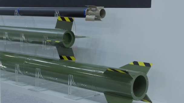 反航空機のミサイル — ストック動画