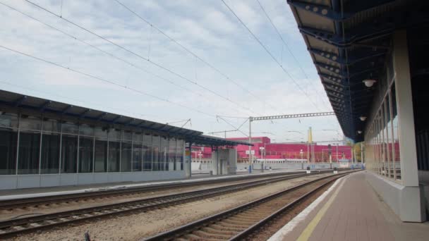 Empty Train Station — Stock Video