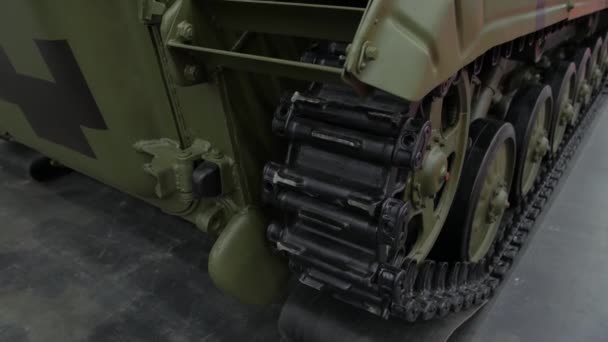 Катерпиллар танка — стоковое видео