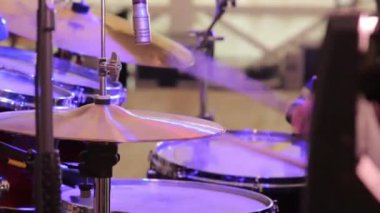 Drummer Plays Closeup