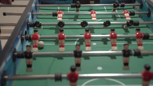 テーブルサッカーのゴール — ストック動画