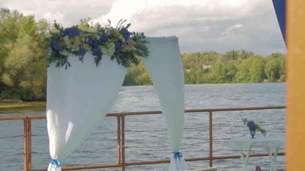 Svatební obloukový vítr — Stock video