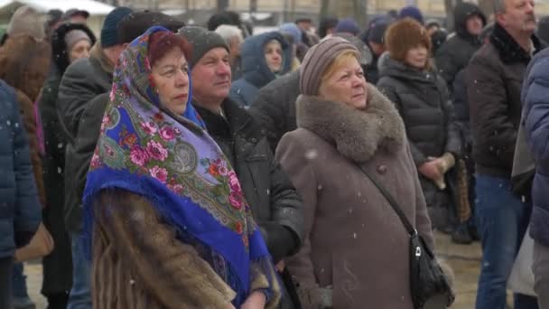 Old Woman Pray — стокове відео