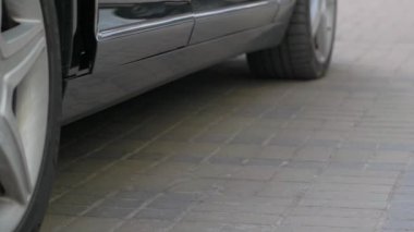 Man Gets Out Of The Car