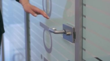 The Woman Opens The Door To Man