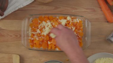 Man Hands Cooking Carrot