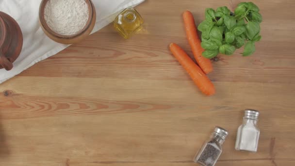 Dish With Carrots — Stockvideo