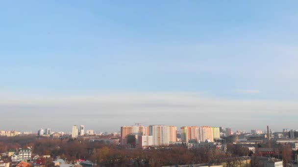 Vista aérea da paisagem urbana — Vídeo de Stock
