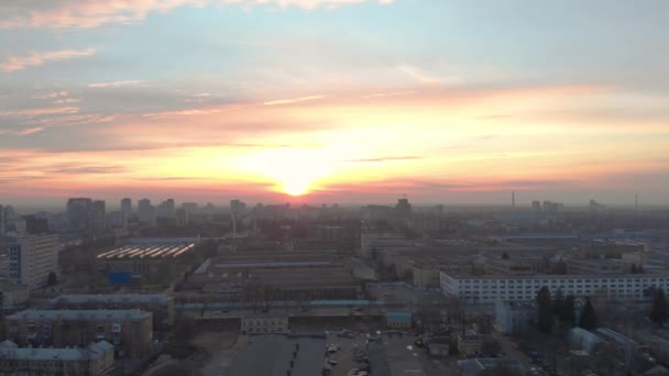 Paisagem do pôr do sol vermelho — Vídeo de Stock