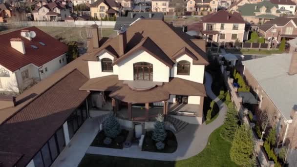 Rich House Luchtfoto — Stockvideo