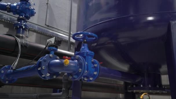 Válvula de presión de agua — Vídeo de stock