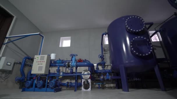 Water Treatment Equipment — Stock Video