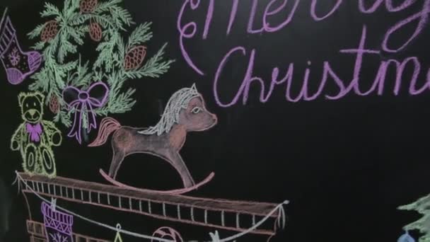 Весёлого рождественского украшения — стоковое видео