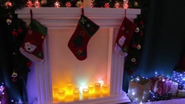 Gece Noel Ev Dekorasyonu