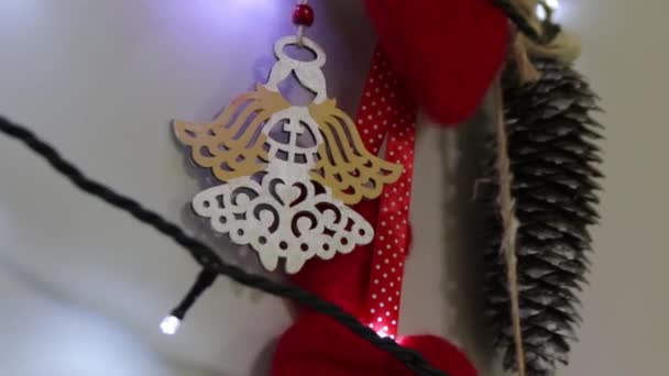 Kerst Angel Speelgoed — Stockvideo