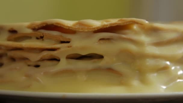 Rotation Gâteau savoureux — Video