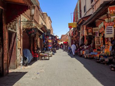 Sokak Marrakesh, Morocco.