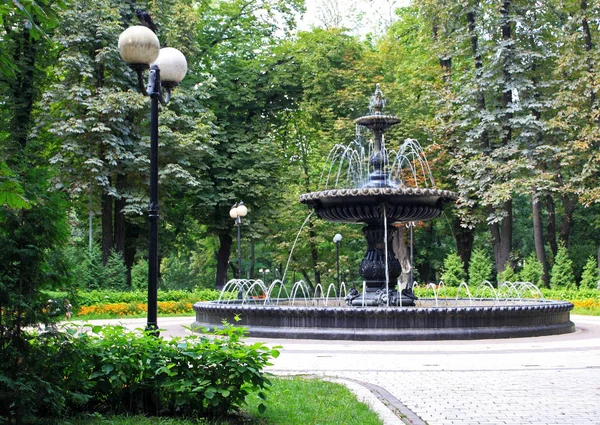 Fontana nel parco Mariinsky Foto Stock