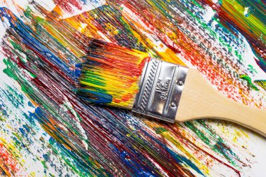 Yağlı boyalı boya fırçası, arka plan