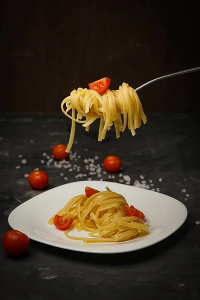 Italian pasta on a plate — Stock Photo, Image