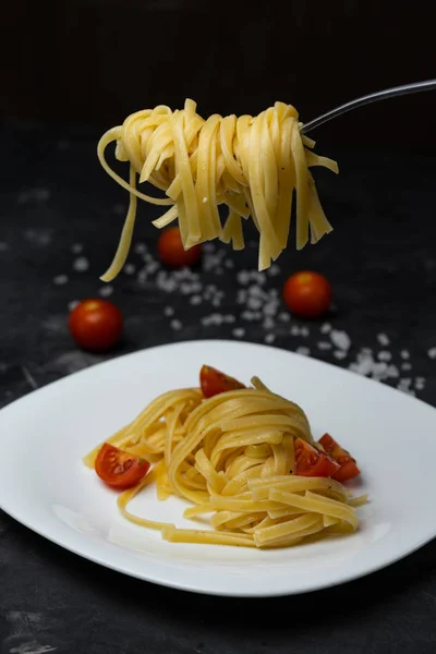 Italian pasta on a plate — Stock Photo, Image