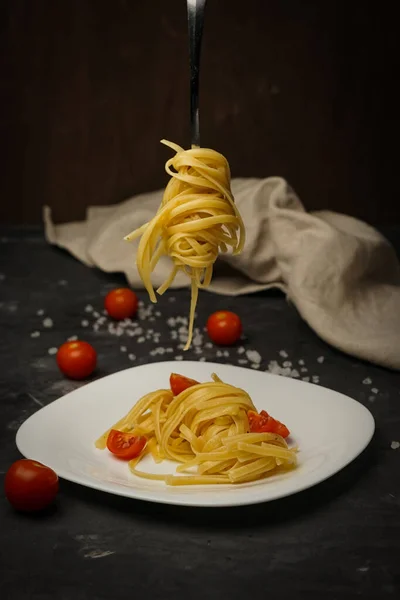 Italian pasta on a plate — Stock Photo, Image