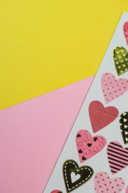 Seçici odaklanma, kalpli kartpostal