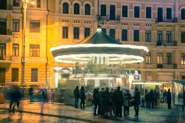 Noel süslemeleri Kiev, Ukrayna.